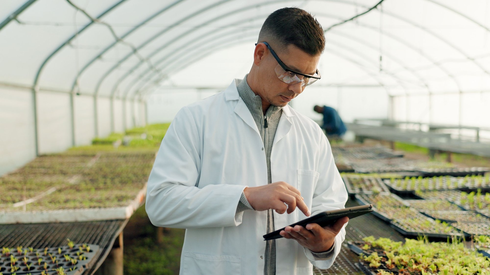 Student studying nutritional science
